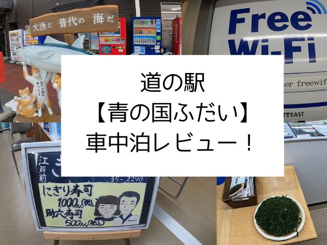 青の国ふだい　車中泊　感想　レビュー