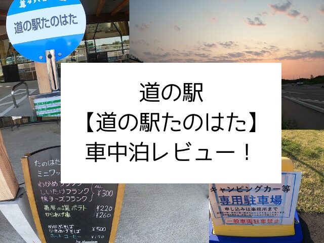 道の駅たのはた　岩手　車中泊　感想　レビュー