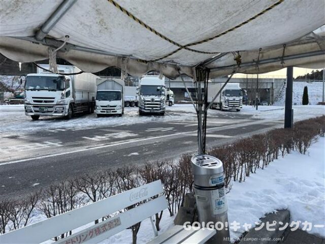 道の駅ひらた　車中泊　レビュー　泊まってみた　感想　評価　ブログ　トイレ　ゴミ箱