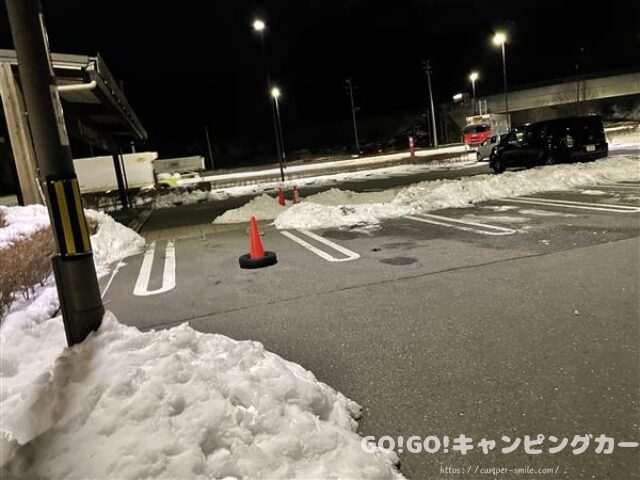 道の駅ひらた　車中泊　レビュー　泊まってみた　感想　評価　ブログ　トイレ　ゴミ箱