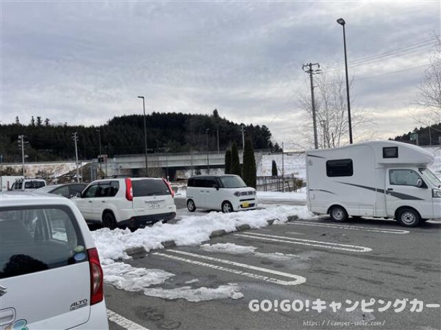 道の駅ひらた　車中泊　レビュー　泊まってみた　感想　評価　ブログ　トイレ　ゴミ箱
